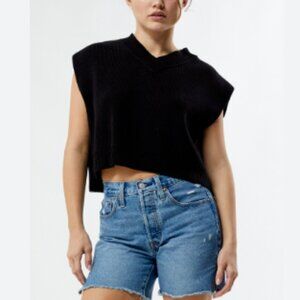 new FREE PEOPLE Easy Street Vest / Black 256 3S2